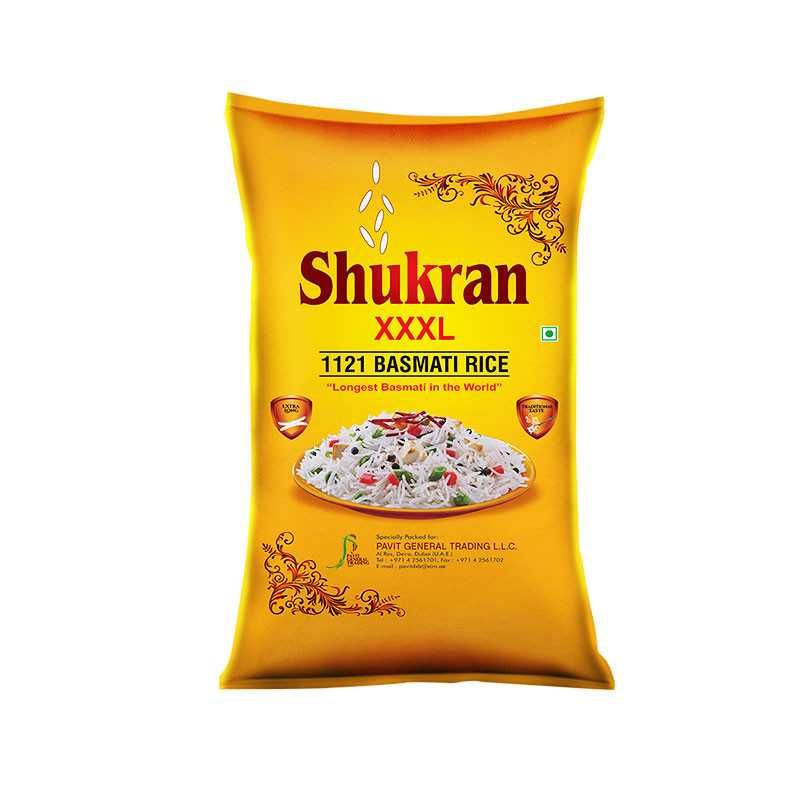 Shukran 1121 XXXL Basmati Rice 39kg – Bulk Premium Sack