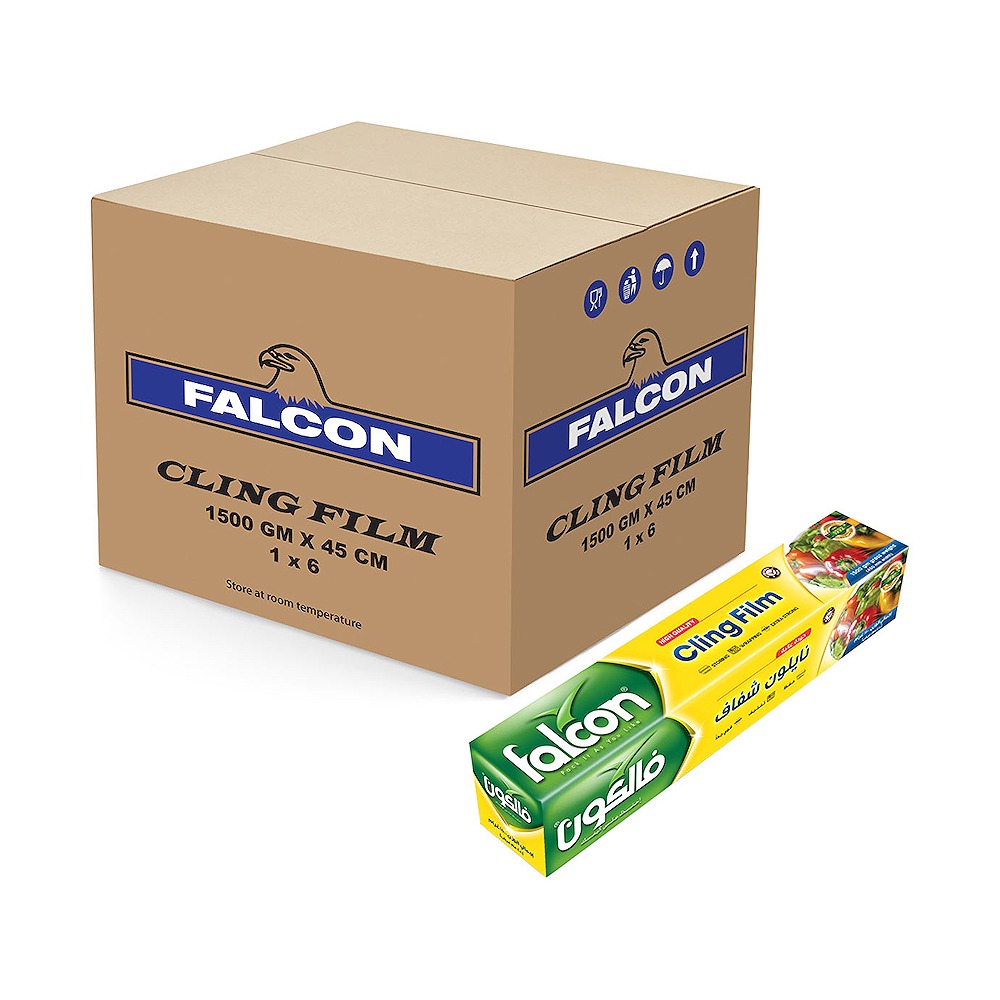 Falcon Cling Film 45CM x 1500GR Carton Pack of 6
