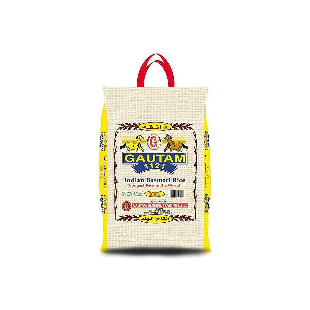 Gautam 1121 Indian Basmati Rice XXL 10kg – Premium Long Grain