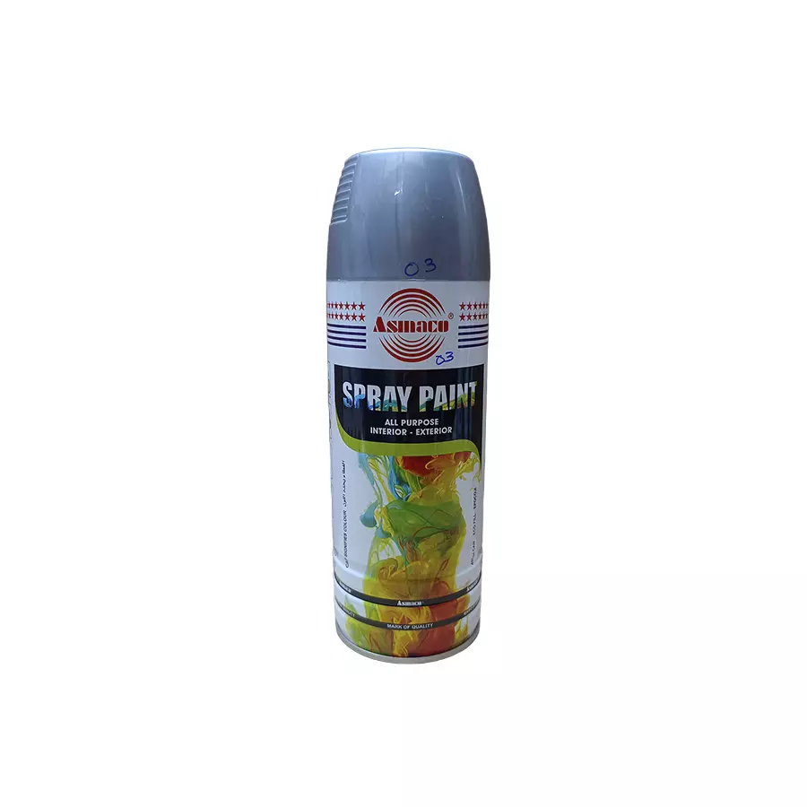 ASMACO/SCOT Spray Paint Silver 400ML Carton Pack of 12
