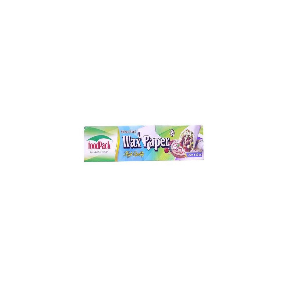 Foodpack Wax Paper Roll 25M x 30CM Piece