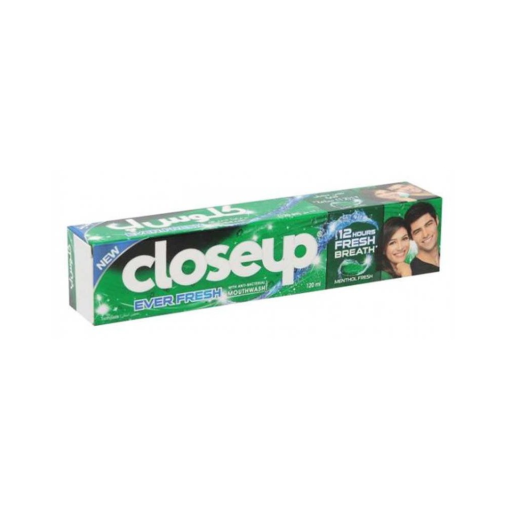 Closeup Green Fresh Toothpaste 120g - Antibacterial Gel Toothpaste for Long-Lasting Fresh Breath