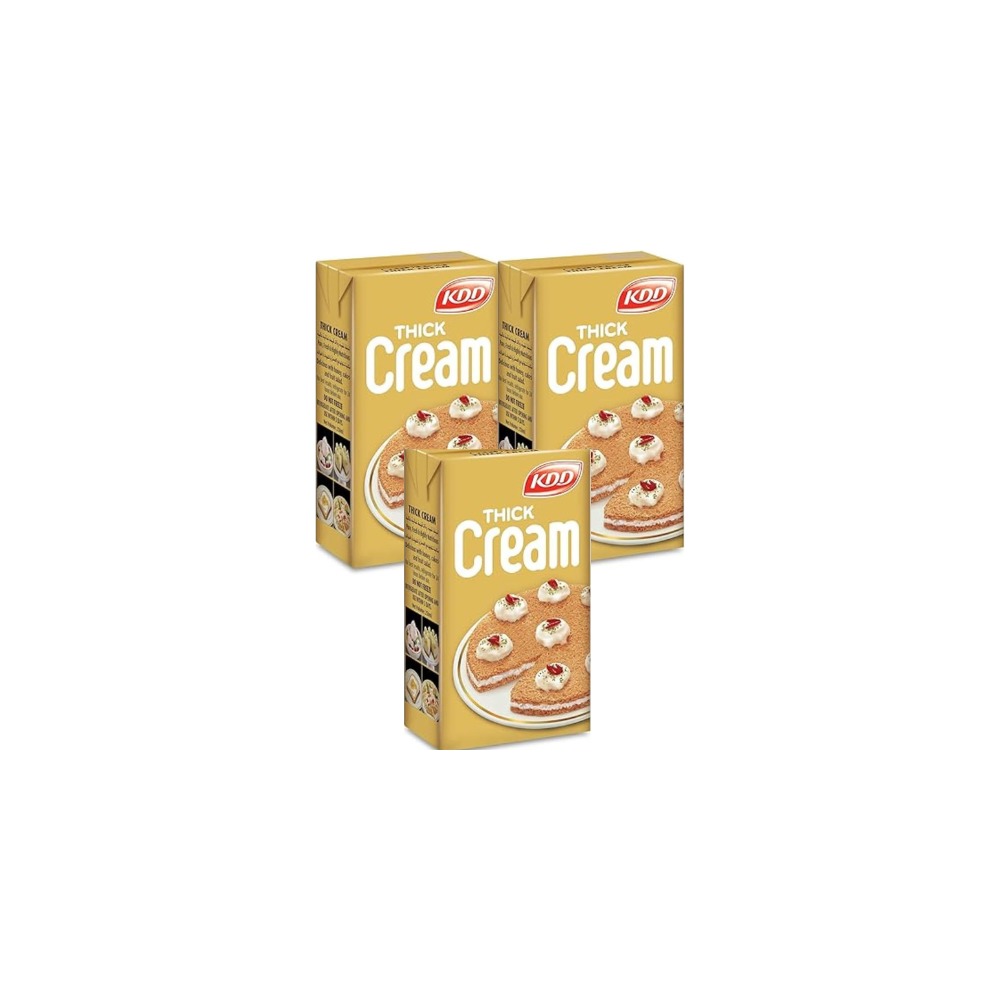 KDD Thick Cream 1LT Pack of 3