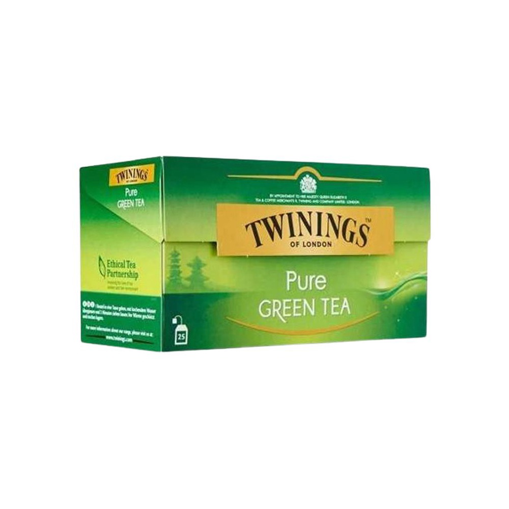 Twinings Pure Green Tea – Premium Blend - 25 Tea – Premium Blend Bags