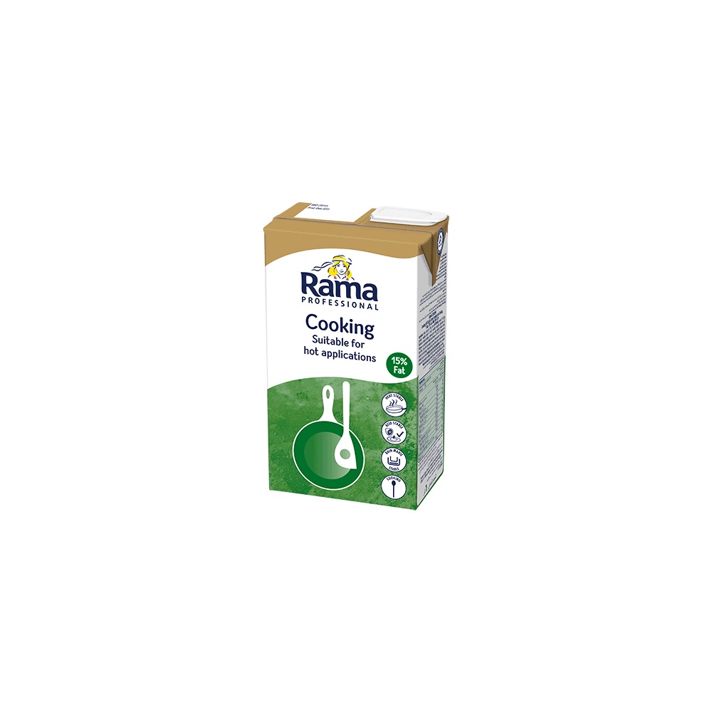 RAMA Cooking Cream 15% Fat 1L Pack of 3