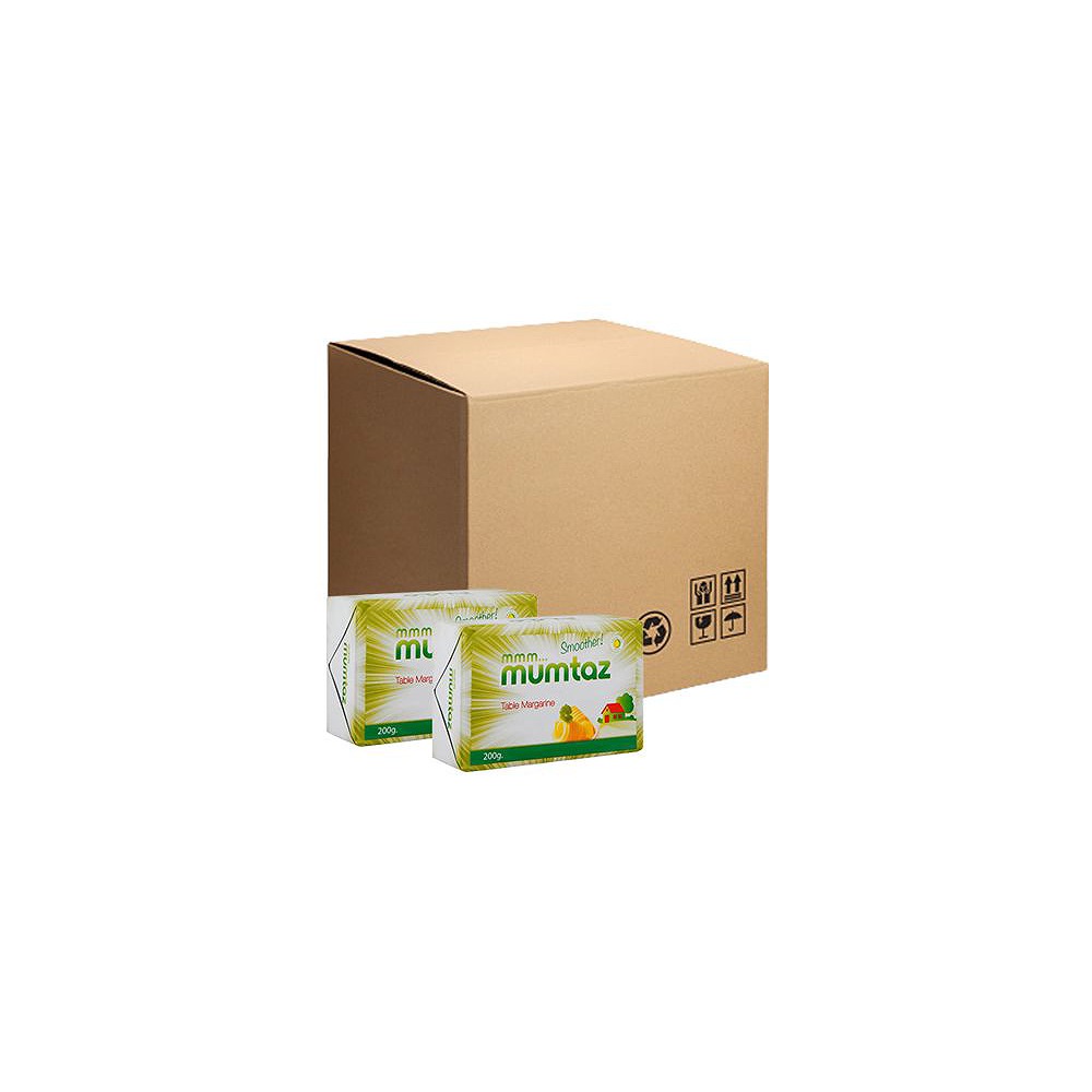 Mumtaz Vegetable Butter 200g x 20 Carton - Premium Plant-Based Butter Alternative for Cooking & Baking