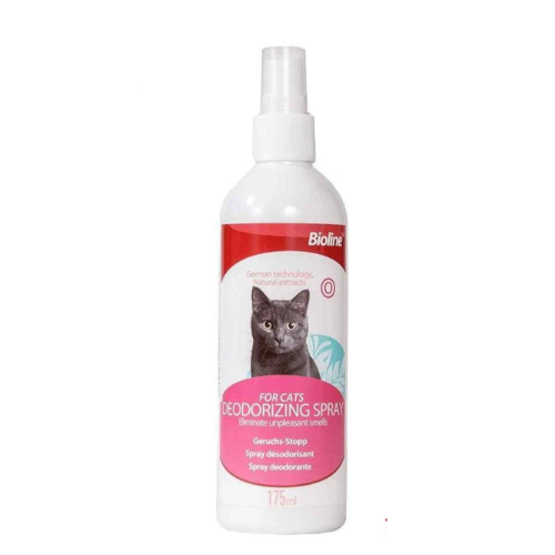 BIOLINE Deodorizing Spray Cat 175ML Pack of 4