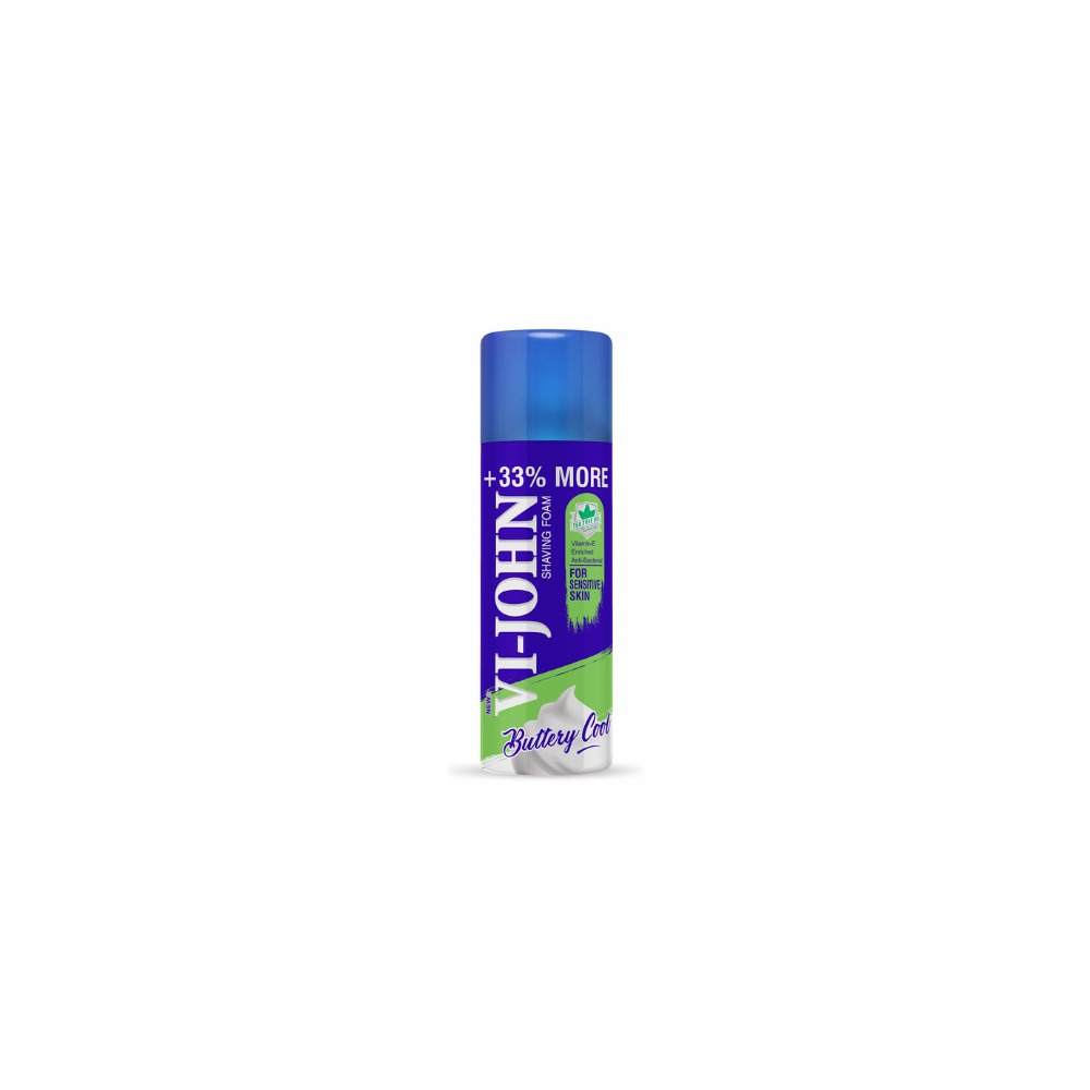 VI-JOHN Shaving Foam Sensitive Skin 400g Pack of 2