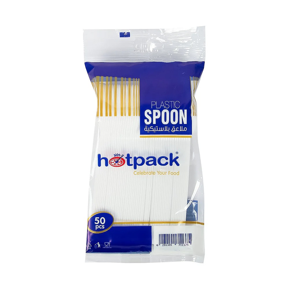 Hotpack Plastic Spoon Small 50PCS Carton Pack of 40