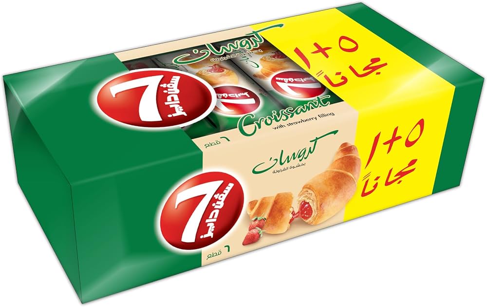 7DAYS Croissant Strawberry 330g Piece