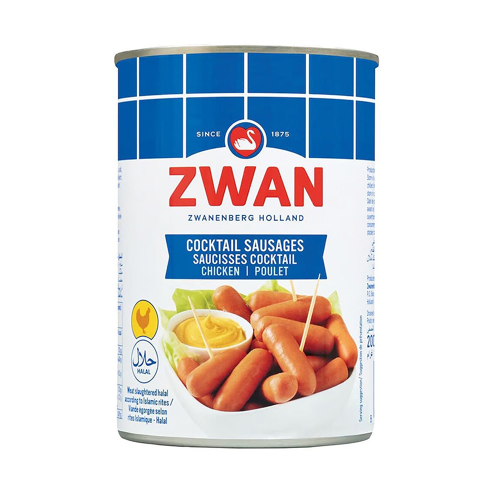 ZWAN Chicken Hotdog Sausage 400GM Pack of 2