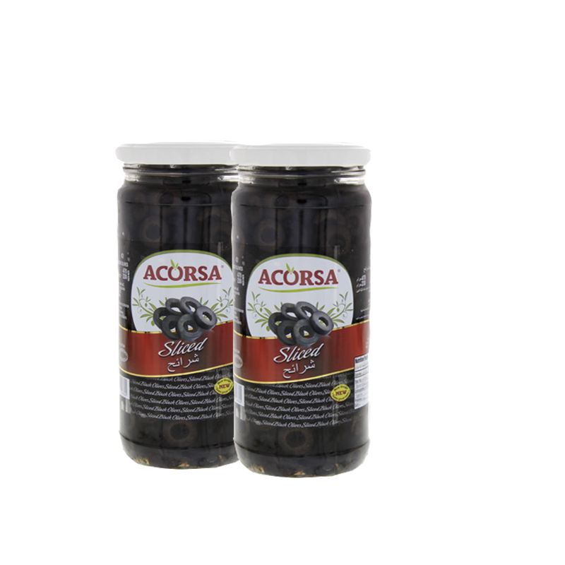 Acorsa Sliced Black Olives 6x(2x230gm)