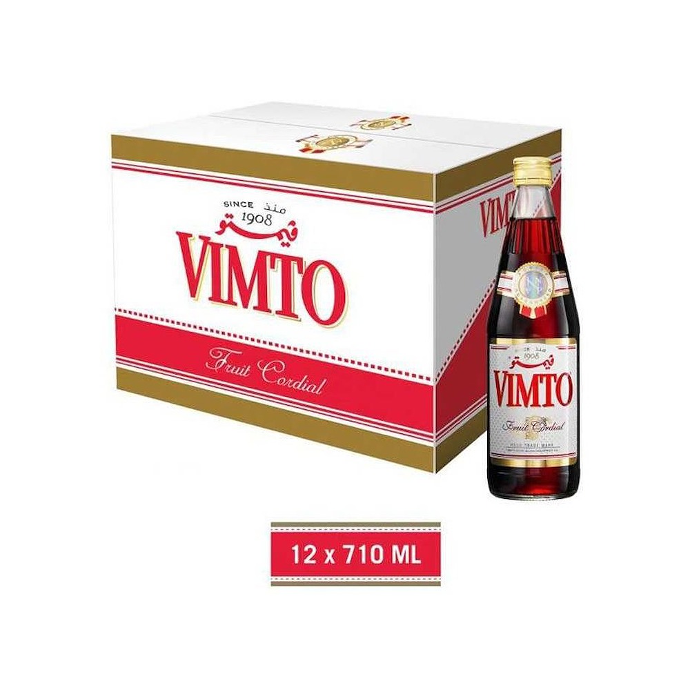Vimto Fruit Cordial Syrup 710ml x 12 | Bulk Carton Offer | Buy Online Dubai UAE | Souqzone
