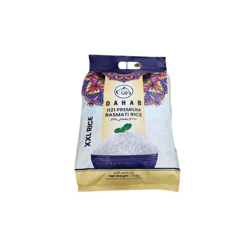 Dahab 1121 Premium Basmati Rice 20kg – Long Grain Family & Bulk Pack