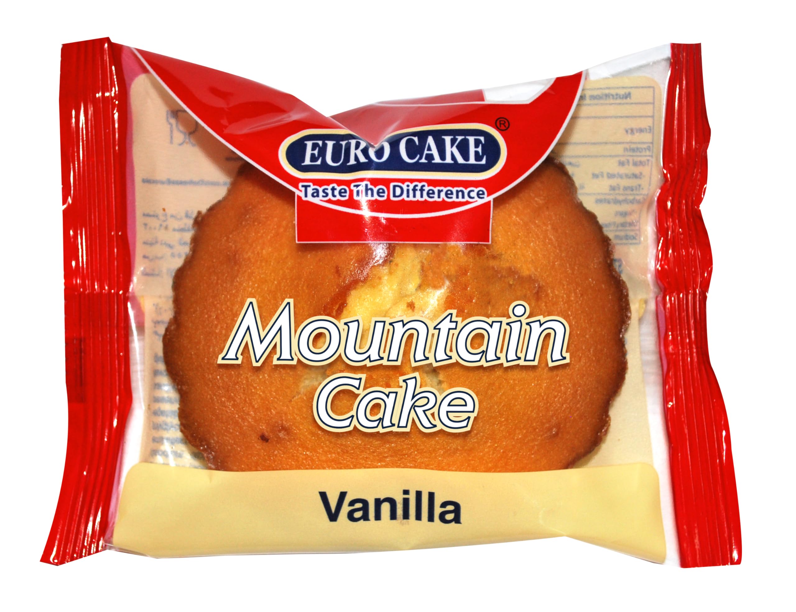 Eurocake Vanilla Cake 60GR Carton Pack of 24