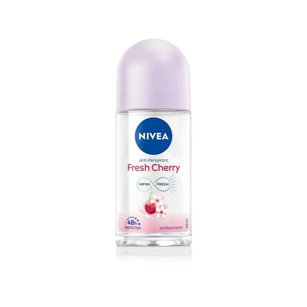 NIVEA Roll On Fresh Cherry Deodorant 50ml Pack of 3