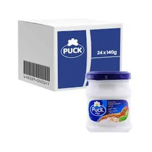 Puck Glass Cheese Spread 140g x 24 Carton - Premium Creamy Spreadable Cheese for Retail & Food Service