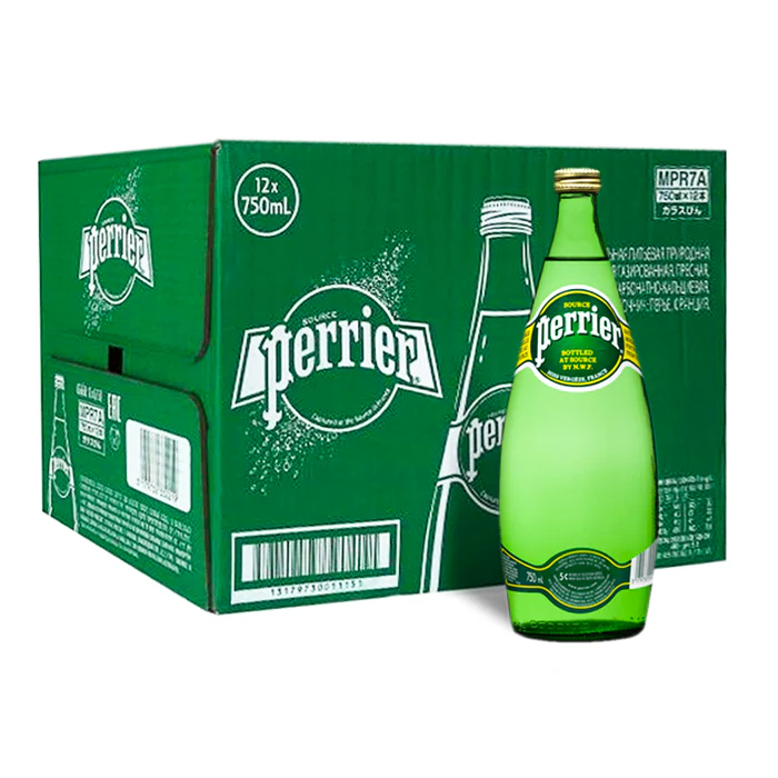 PERRIER Sparkling Mineral Water 750ML Carton Pack of 12