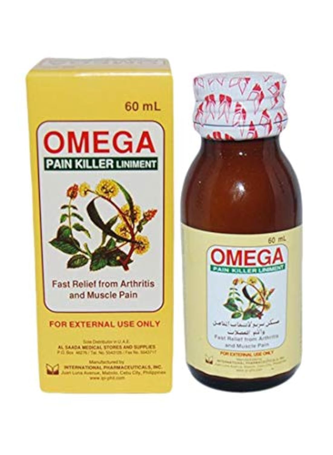 Omega Pain Killer 60ML Carton Pack of 72