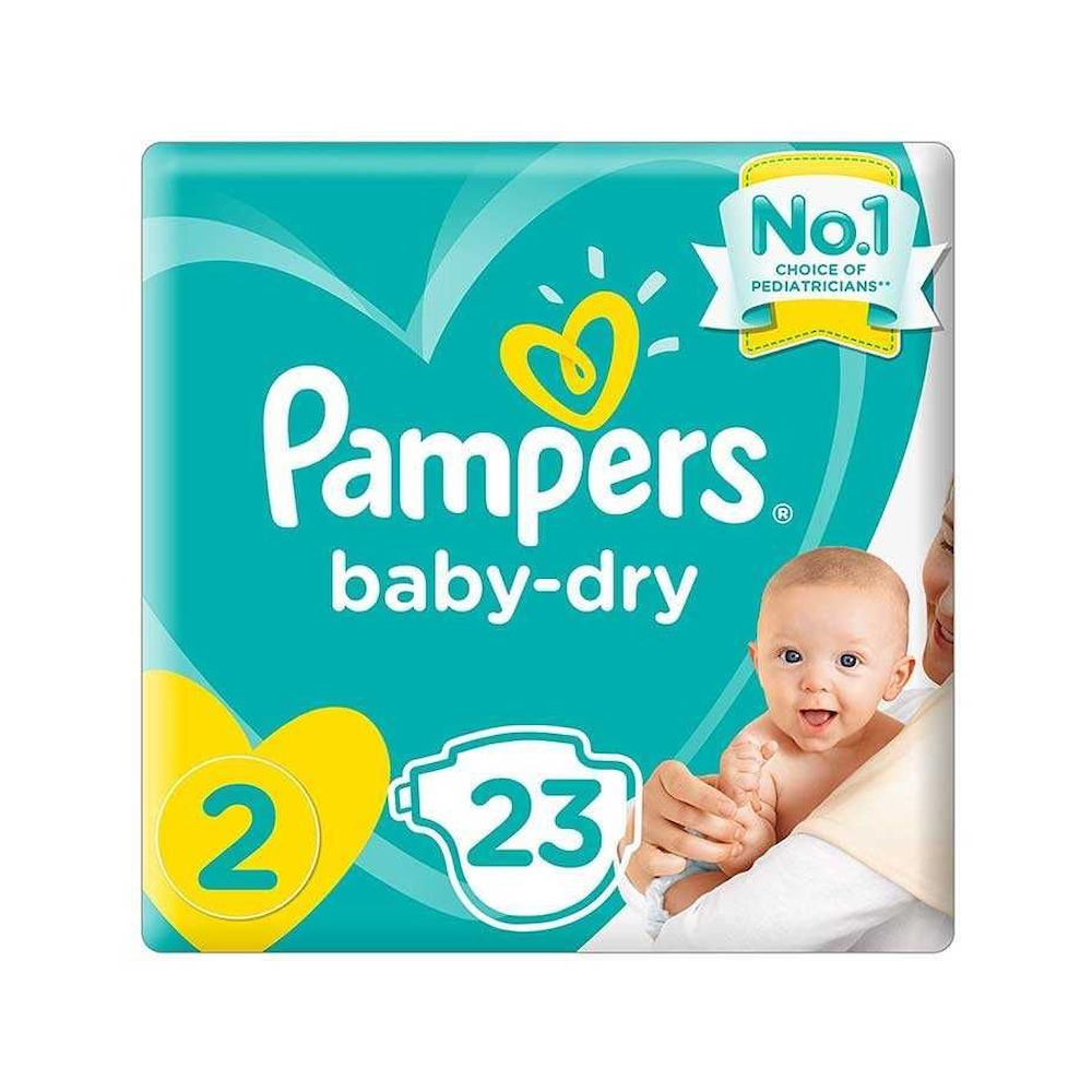 Pampers New Baby-Dry Diapers Size 2, 3-8kg Pack of 6