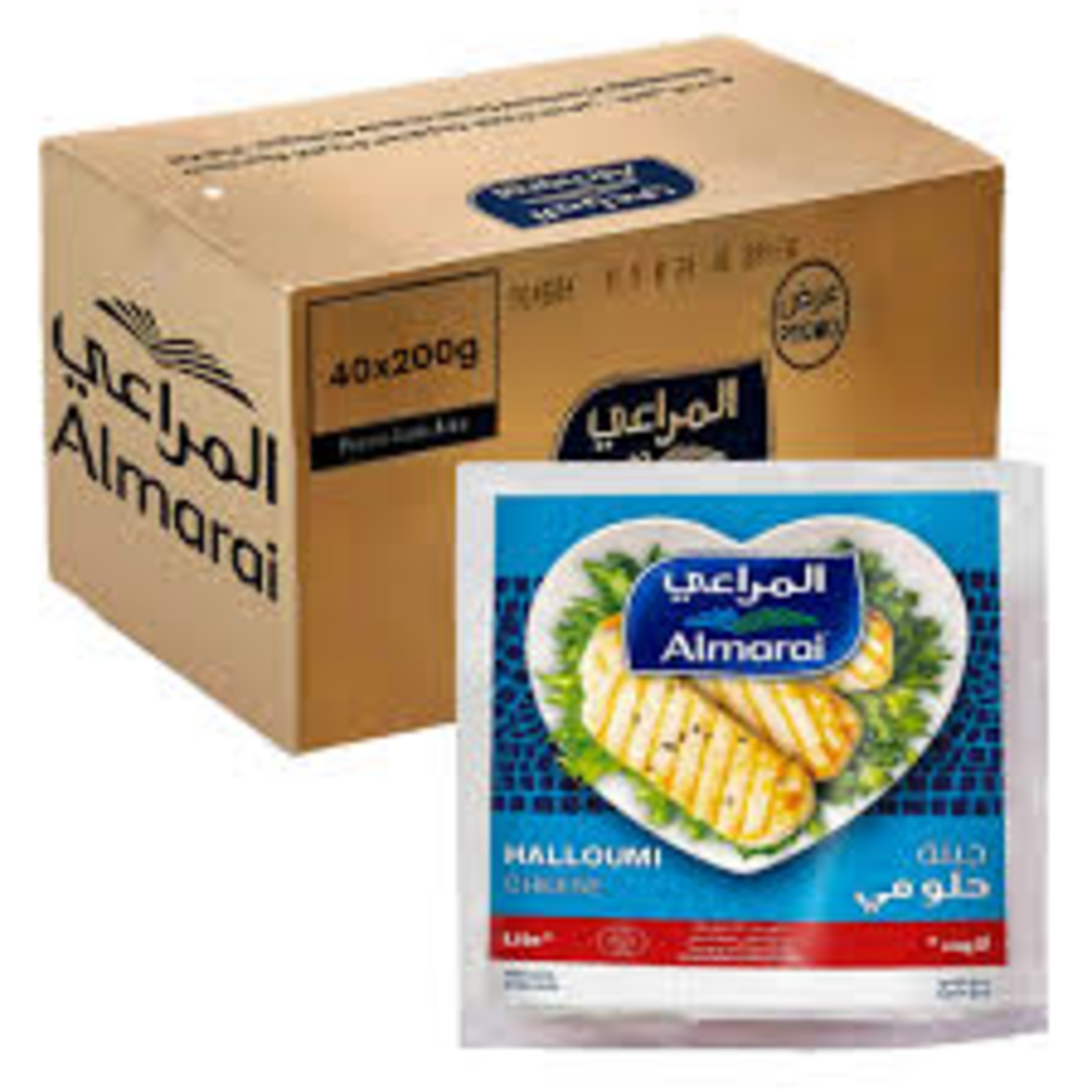 Almarai Halloumi Grill Cheese Light 200GR Piece