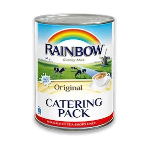 RAINBOW Catering Milk Liquid 410ml - Premium Full Cream Dairy Milk for Food Service, Coffee, Tea & Culinary Use