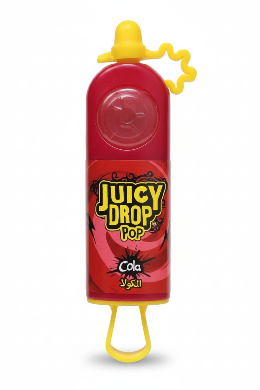 Bazooka Juicy Drop Candy Cola Raspberry 26GR Pack of 2