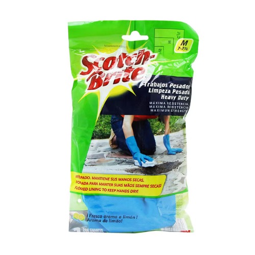 Scotch Brite Outdoor Gloves Medium Lemon Scented Outer