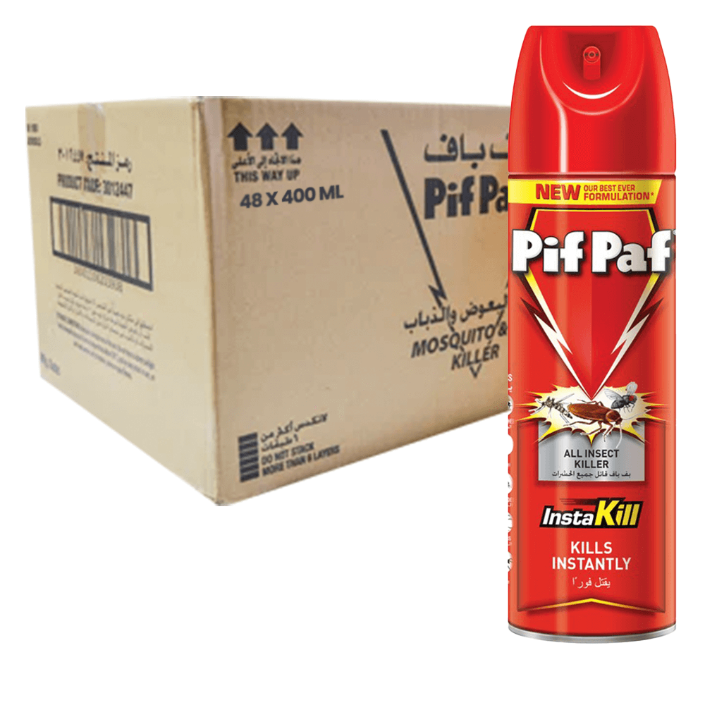 PIFPAF Red Mosquito Killer 400ML Carton Pack of 48