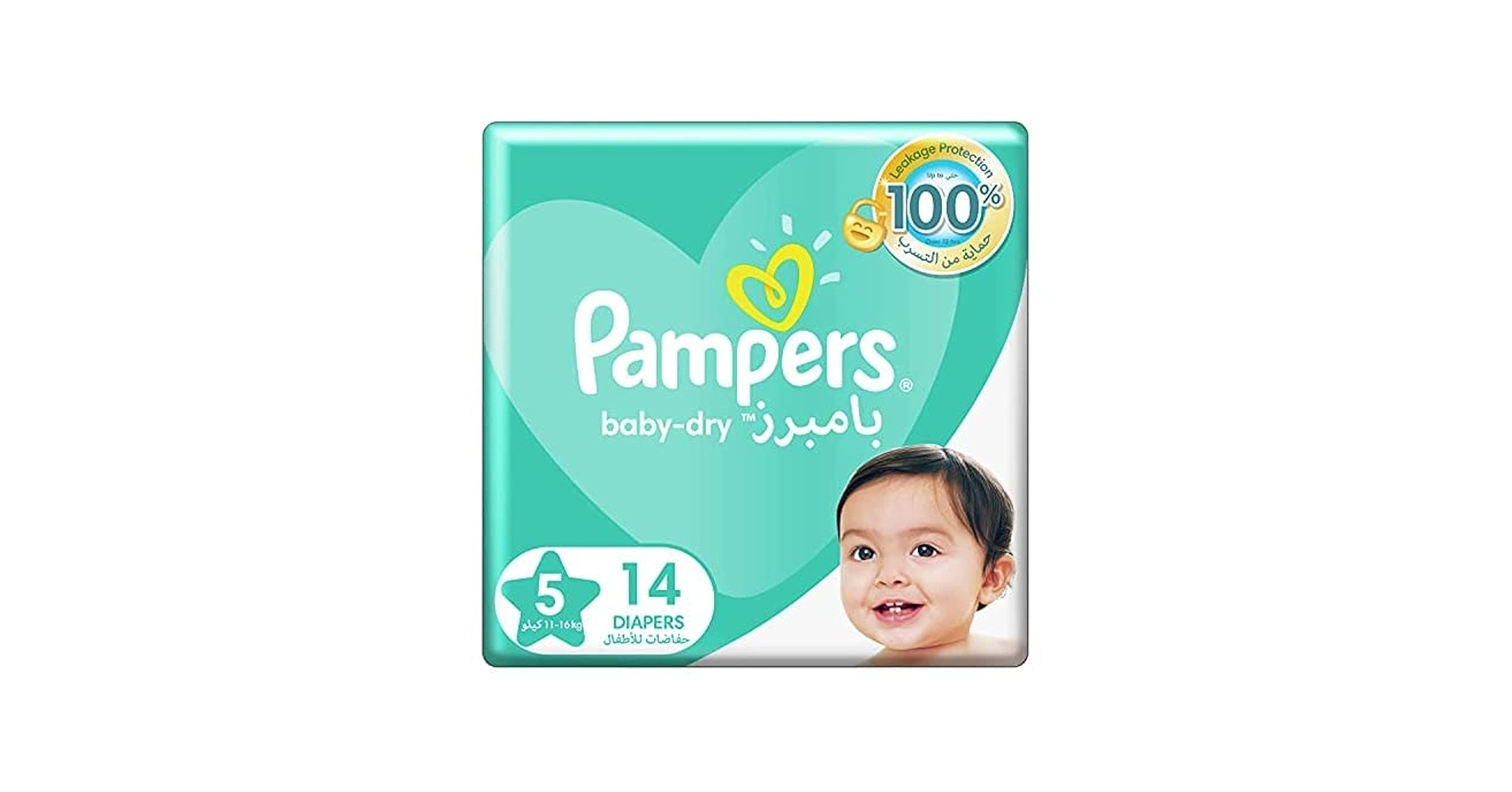 Pampers Baby Diapers No.5 Junior Carton Pack of 6x14