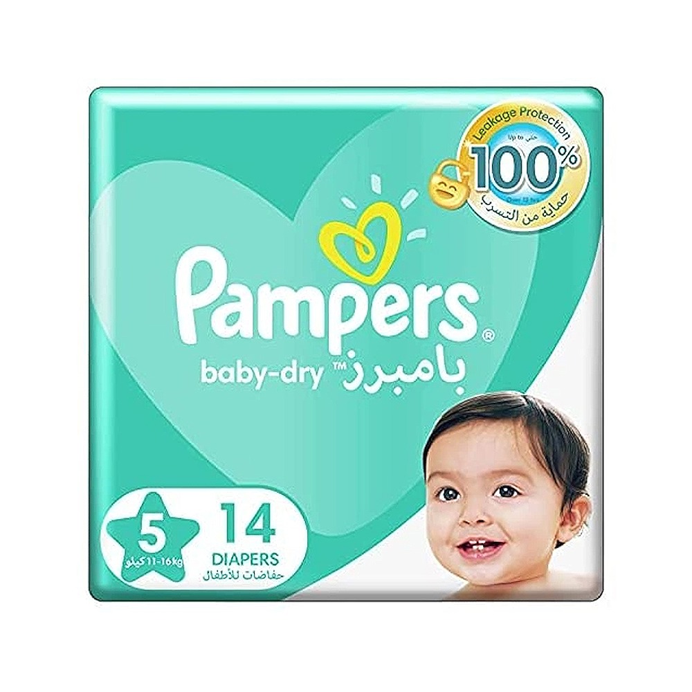 Pampers Baby Diapers No.5 Junior Carton Pack of 6x14