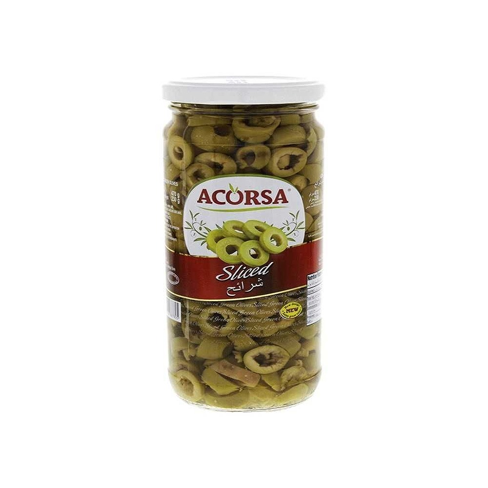 Acorsa Sliced Green olives 230g