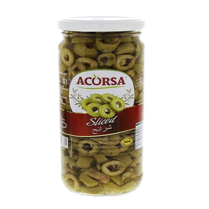 Acorsa Sliced Green olives 230g